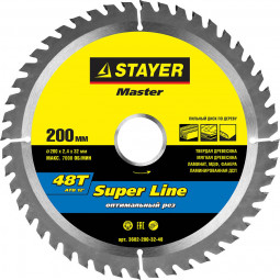 Пильный диск по дереву STAYER 3682-200-32-48