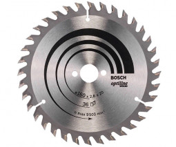 Пильный диск по дереву BOSCH Optiline Wood 190Х30 36