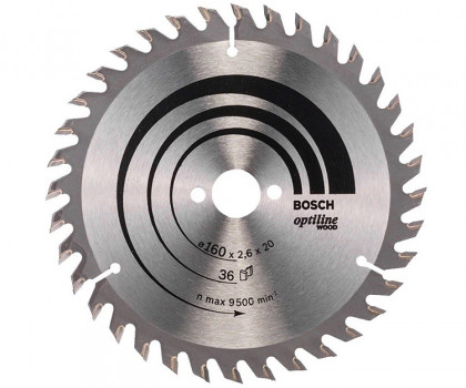 Пильный диск по дереву BOSCH Optiline Wood 190Х30 36