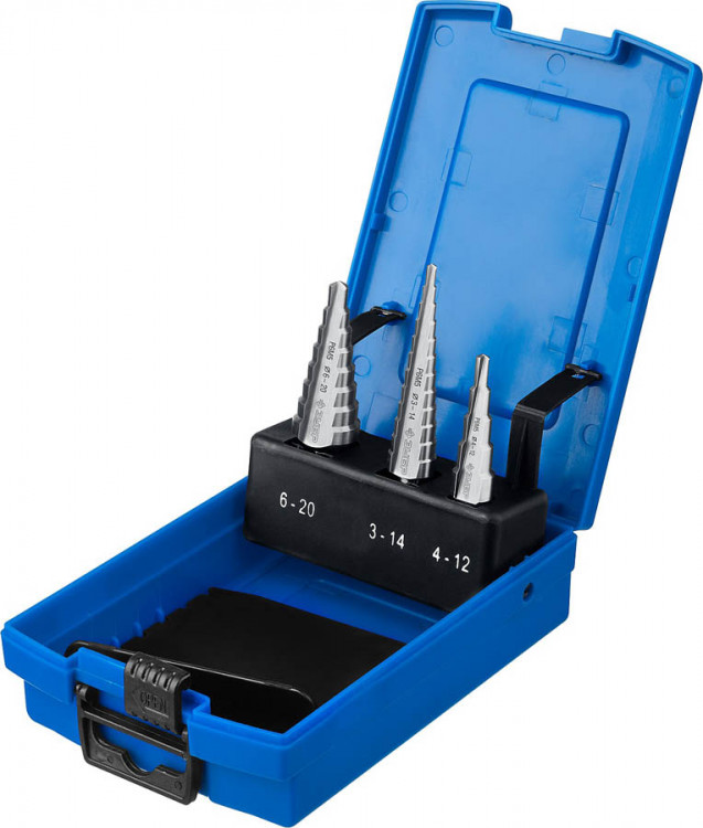 Ступенчатое сверло по металлу набор ЗУБР 29670-3-20-H3_z01