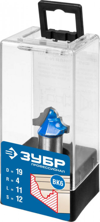 Фреза пазовая фасонная №6 ЗУБР 28745-19