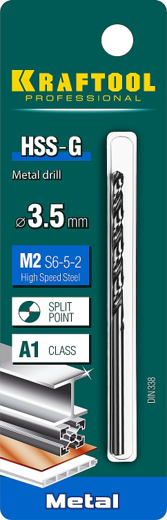 Сверло KRAFTOOL 29651-3.5