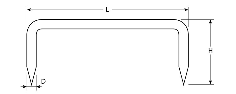 Скобы кованые ЗУБР 311165-250-70