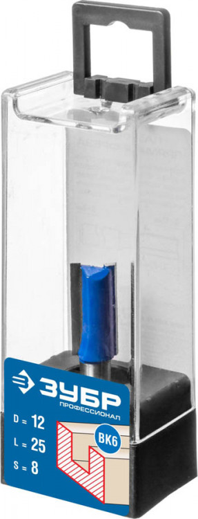 Фреза пазовая прямая ЗУБР 28753-12-25