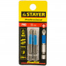 Профессиональные биты STAYER 26203-2-50-02 изготовлены из высококачественной легированной стали и имеют точную геометрию шлицов