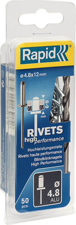 Алюминиевые заклепки RAPID 5000388